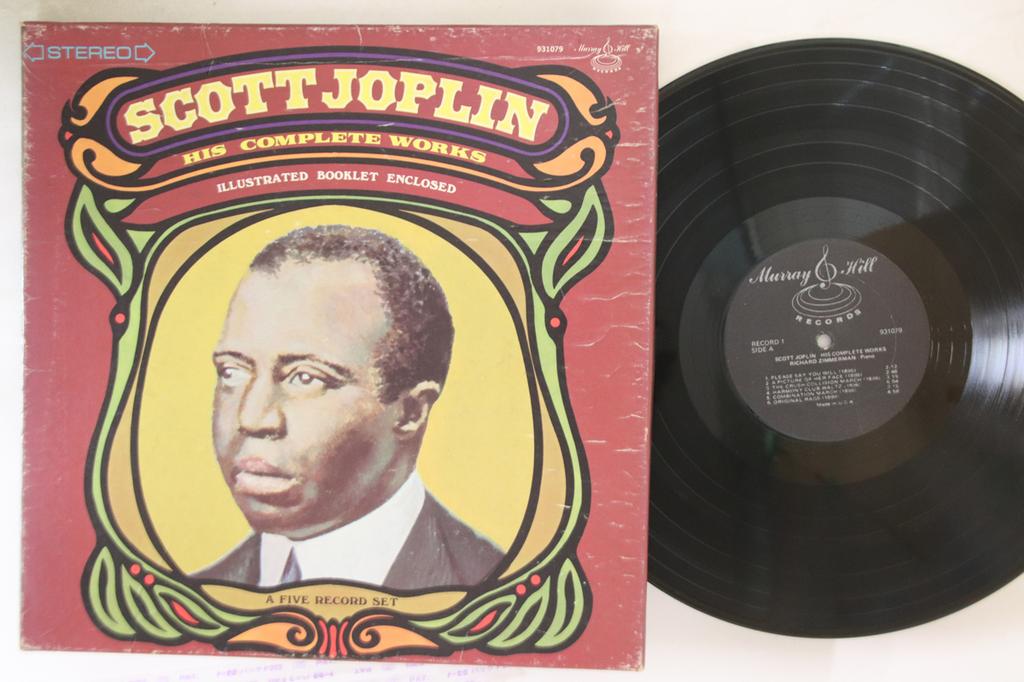 LP Record SCOTT JOPLIN, RICHARD ZIMMERMAN - Scott Joplin / His Complete Works 931079 MURRAY HILL REC 1974 US Jazz Used