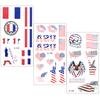 Cartoon Tattoo Sticker Game Rugby Flag Party Tattoo Waterproof