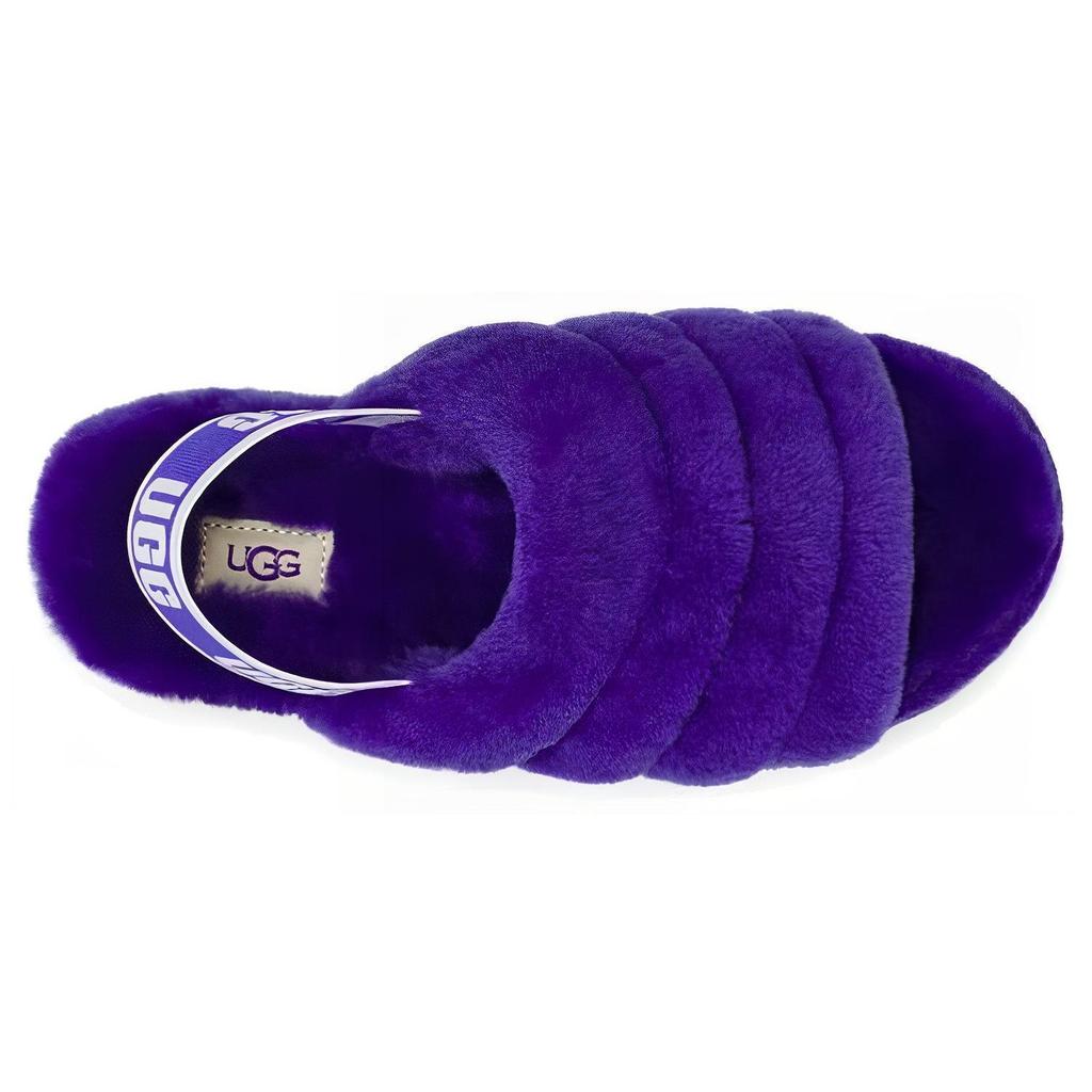 UGG Fluff Yeah Slide Minimalistic Thick Sole Purple Women's 1095119-VNGH