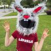 Plush cartoon dog rabbit demon animal helmet cover, bicycle motorcycle multi-function protective helmet does not include helmet
