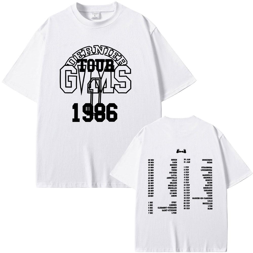Rapper Gims Letzte Tour T-Shirt DIE LETZTEN WILLEN VON MOZART Merch Streetwear Herren Damen Hip Hop Mode Popmusik T-Shirts