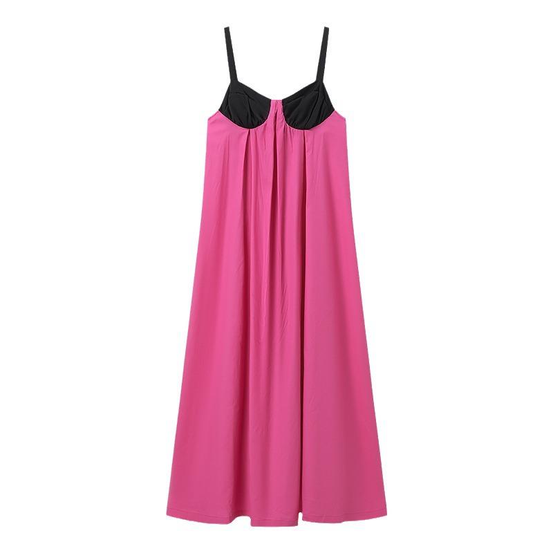 

Платье-бюстгальтер с открытой спиной в европейском и американском стиле Large розы красного