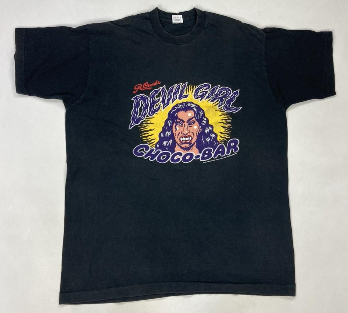 VINTAGE Devil Girl Choco Bar Robert Crumb 1995 T-shirt Men XL 90s Single Stitch XXL