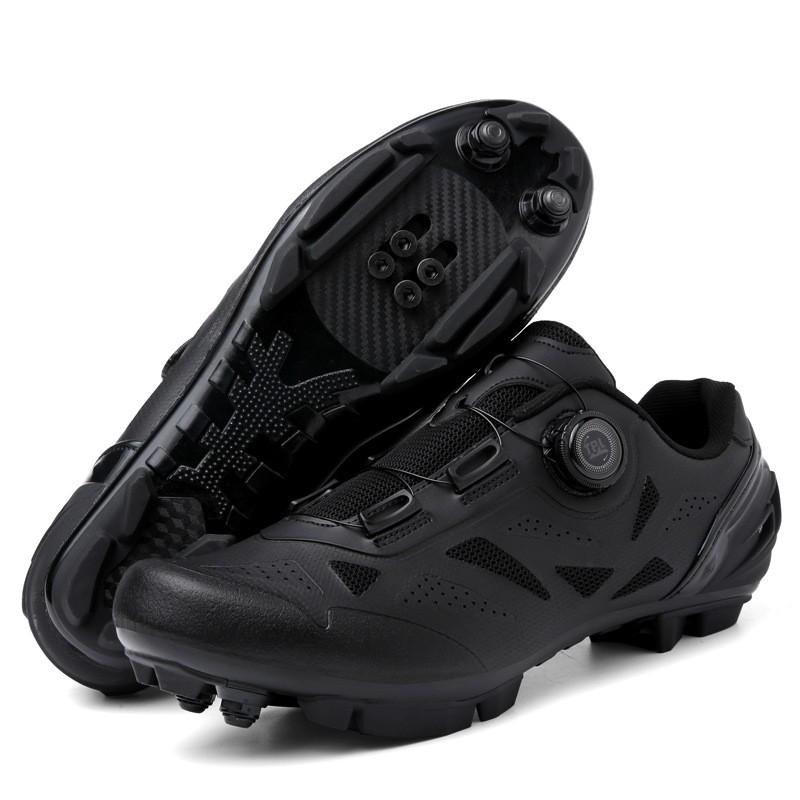 All-Season Mountain Road Cycling Shoes Men Women Breathable Rigid Sole Clipless Compatible