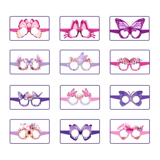 Butterfly Paper Glasses Spring Party Favors Birthday Party Eyeglasses Photo Booth Props for Kids Adults Holiday Supplies
