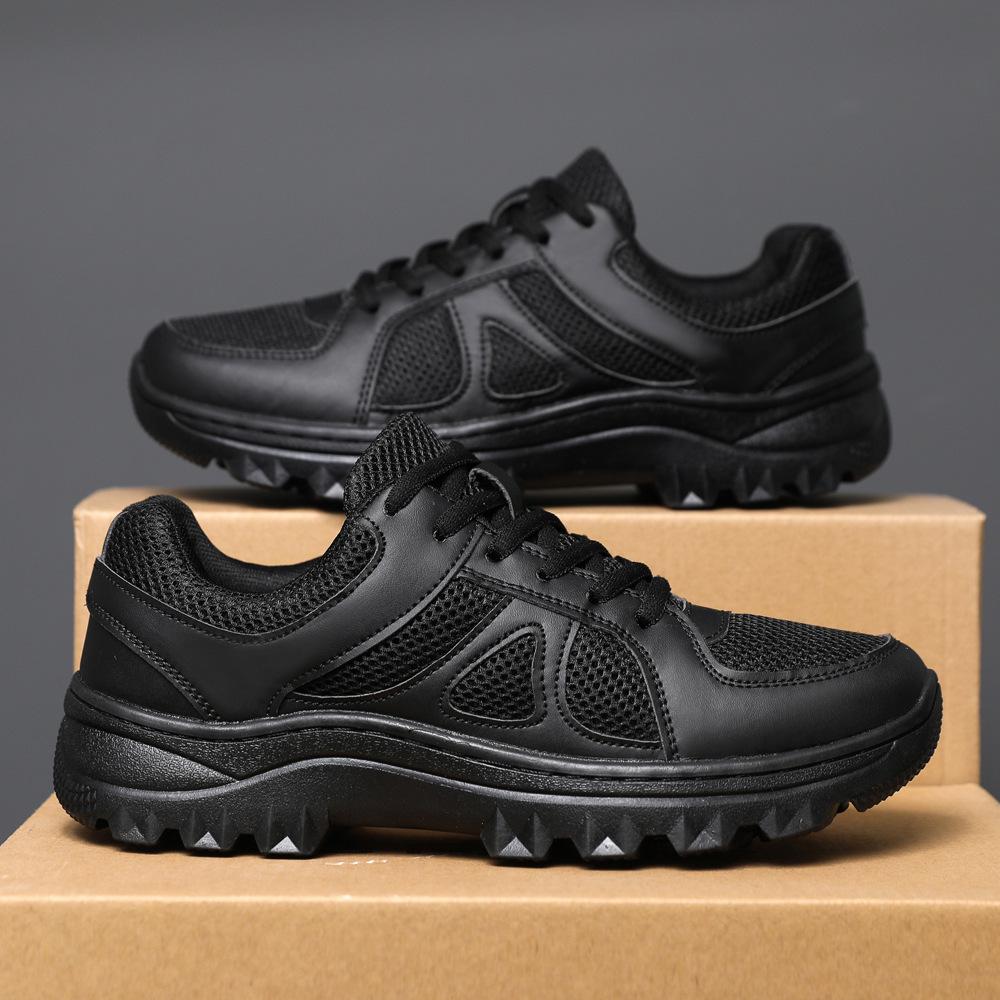 New Style Ultra-Light Black Outdoor Sports Shoes for Men & Women - Ideal for Hiking, Running, and Training