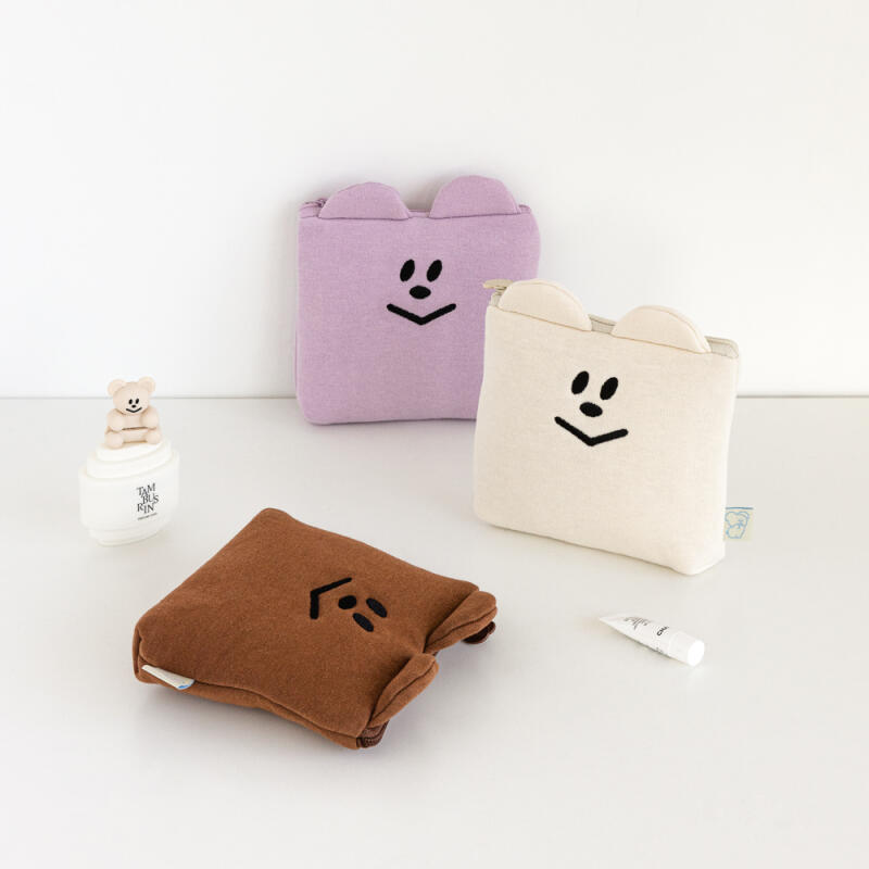 Momo Bear Cushion Pouch (3 types)