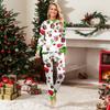 Christmas Print Cute Family Set Pajamas, Home Clothes, Family Set Long Sleeve Top Pants Set