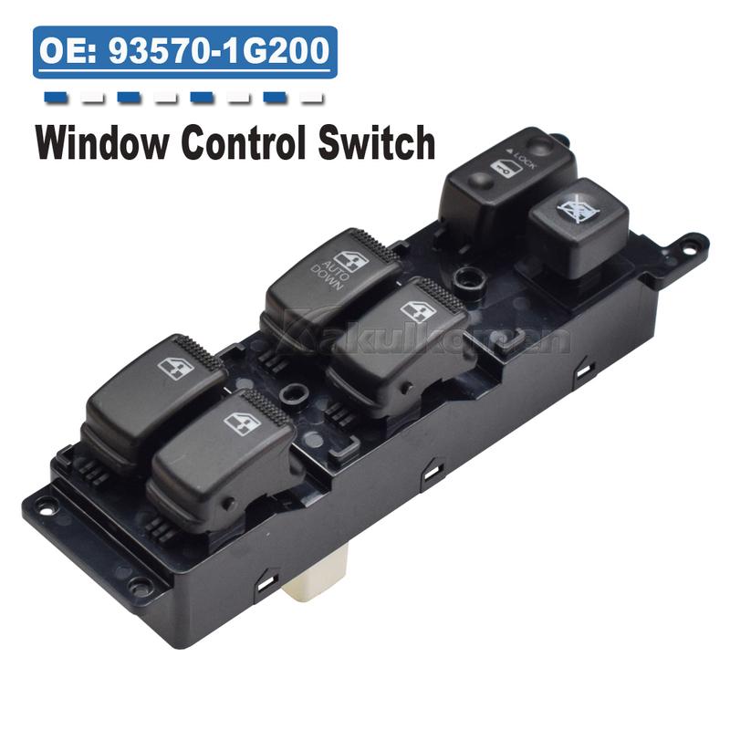 New 93570-1G200 935701G200 Front Left Driver Door Window Master Switch Glass Lifter Button For KIA RIO 2 JB 2007 2008 2009