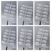 Pre-sized Frosted Ladder-Shaped Nail Tips - 100 Pcs, Thin & No Filing Needed
