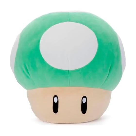 TAKARATOMY A.R.T.S Super Mario Mocchi-Mocchi-GameStyle 1UP Mushroom Plush Toy Height Approx. 35cm
