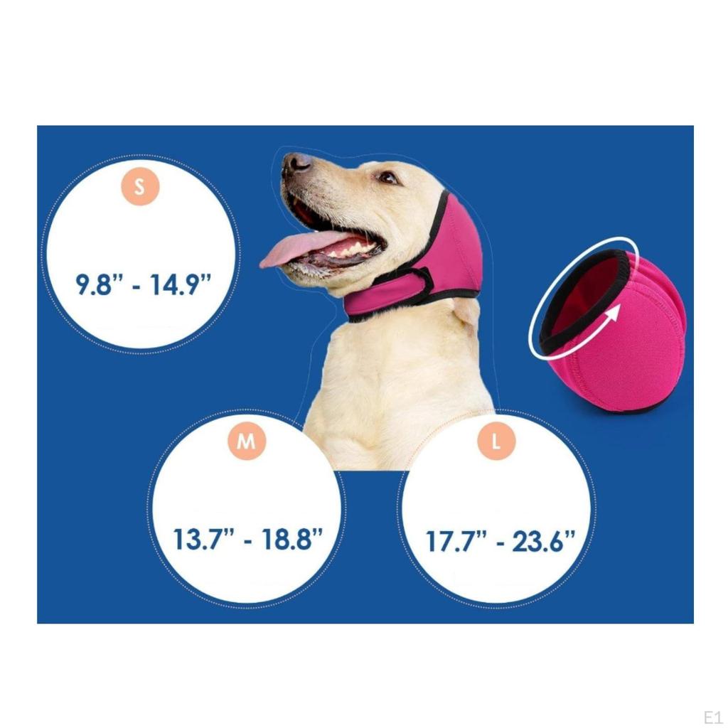 Waterproof Dog's Ear Cover Summer Use Dog Calming Hood Relief Pet Accessory for Dogs, Swimming,