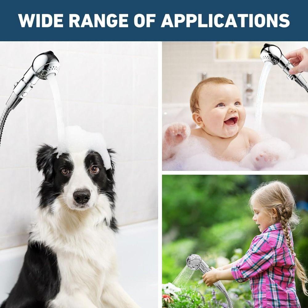 Soft Washing Pet Shower Sprayers Adjustable Bathtub Shower Nozzle  Hairdressing