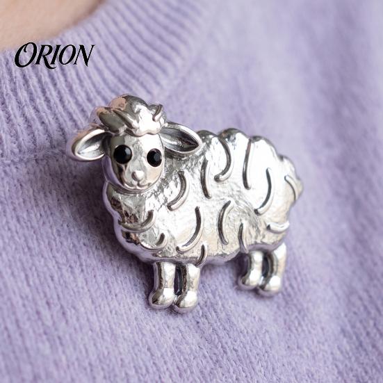 Decorative Brooches Sheep Shape Brooch Pin, Alloy Animal Lapel Pin for Men Women, Hats Bags Scarves Clothes Accessory