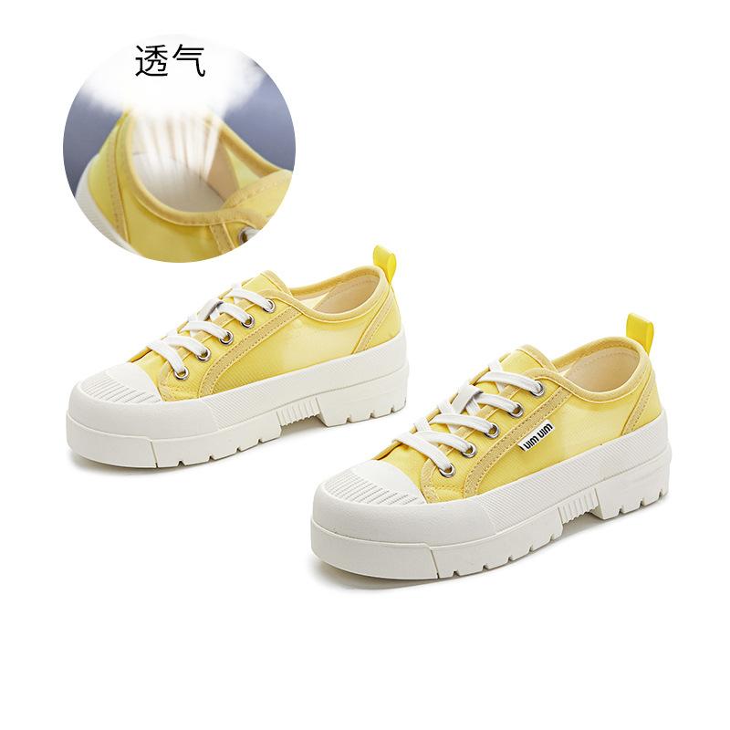 Summer Casual Single Shoes Women's 2025 New Versatile Round Head Lace-up Little White Shoes Women's Fashion and Comfortable Sports Board Shoes Women
