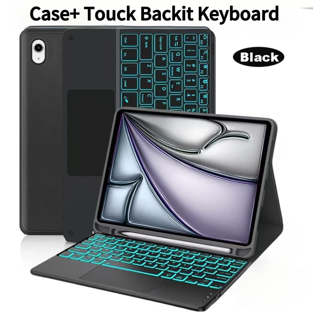 Case For iPad Air 11-inch (M4),For iPad Air 11-inch (A3459 A3460 A3463) Detachable Keyboard Case with Pen Holder