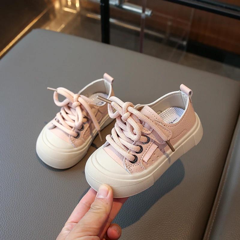 

2024 Детская повседневная обувь для девочек, осенняя новая мода в корейском стиле, мягкая подошва, нескользящая, универсальная обувь для обучения и ходьбы 21