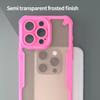 Armor Series For iPhone 15 Pro Case PC+TPU Semi-Transparent Frosted Finish Protective Phone Cover