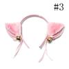 Cute Cat Fox Ears Headband Bell Bow Cosplay Halloween Party Fancy Costume
