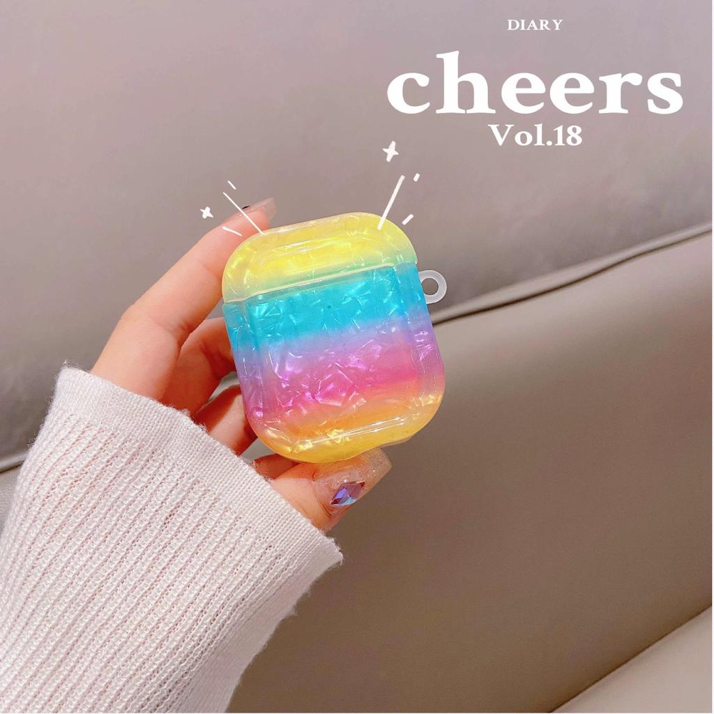 Popular Dot Square Earphone Cover AirPodsPro1 Gradual Change Shell Pattern 1st Generation Pro Colorful Shell Soft