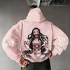 Sweat à capuche pour homme Demon Slayer Kamado Nezuko Anime Printemps Automne Hiver Garçon Harajuku Manches longues Tenue Parent-Enfant