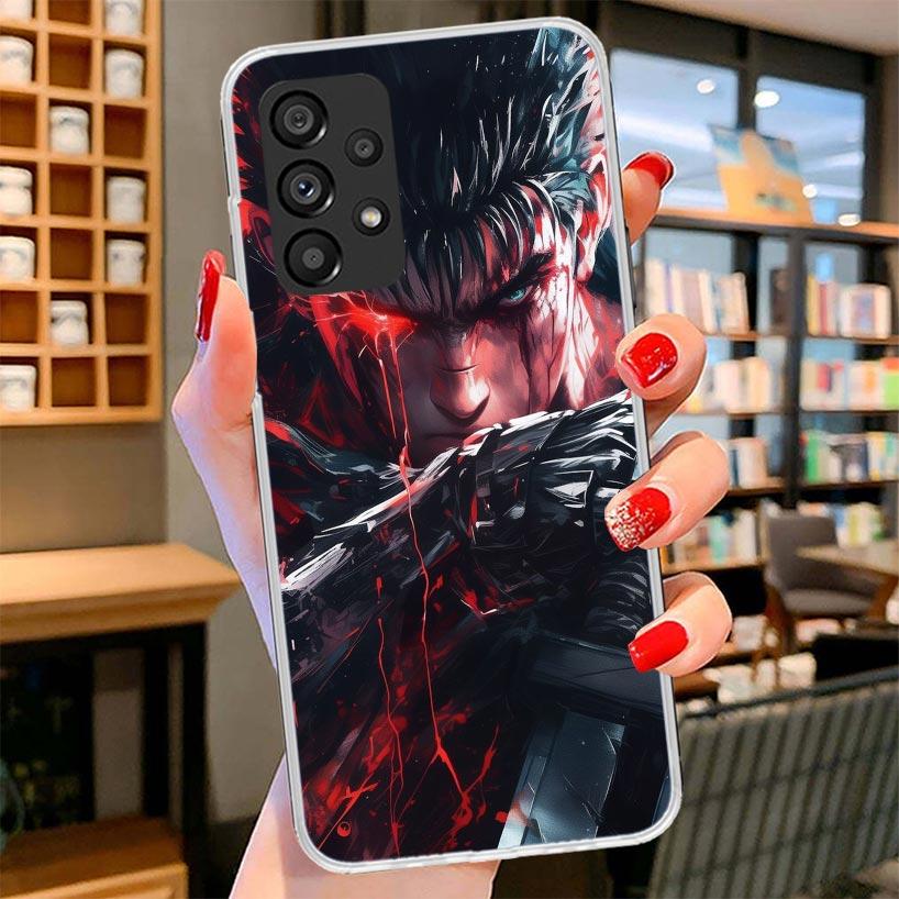 G-Guts B-Berserks Anime Phone Case For Samsung Galaxy A12 A22 A32 A52 A72 A02S Phone Case Note 20 Ultra 10 S10 Plus A51 A71 A50S