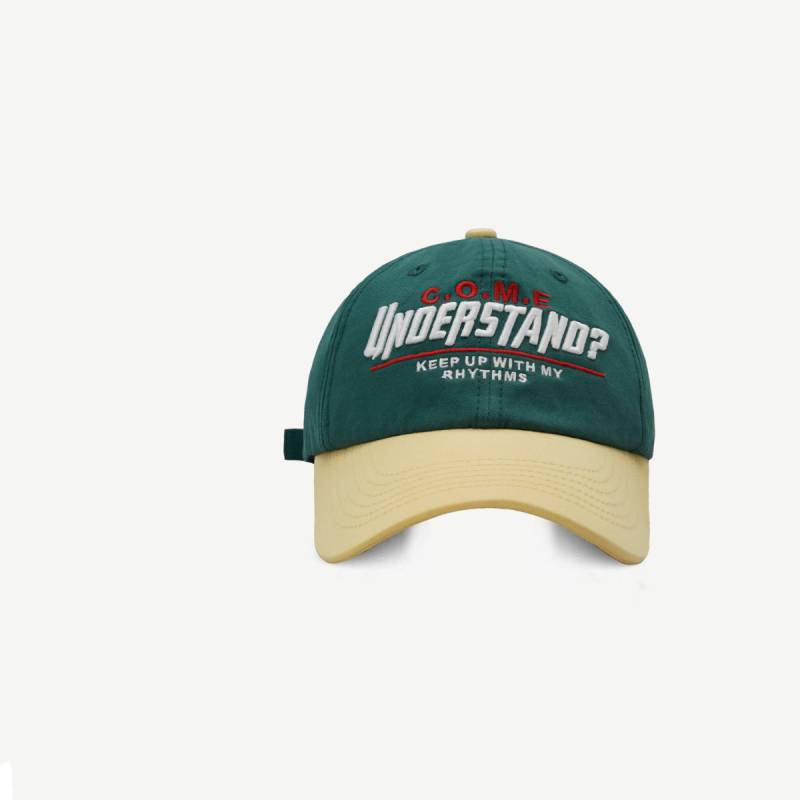 Cap Baseball Soft Top Peaked Hat Unoerstano Letter Pattern Uv Gift Protection