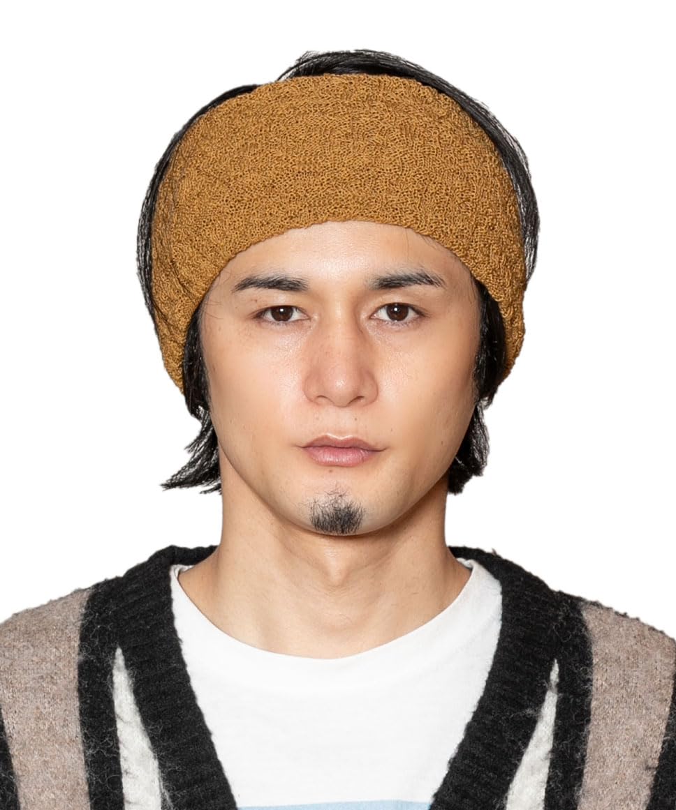 

Hair Band Washable Casual Loose Large Daily Simple DOU02047 YELLOW one size [Kashira]
