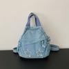 Mochila de Moda para Mujer Bolso de Hombro de Alta Calidad Tela de Mezclilla Bolso Cruzado Gran Capacidad Bolso para el Pecho Bolsos Casuales para Mujer