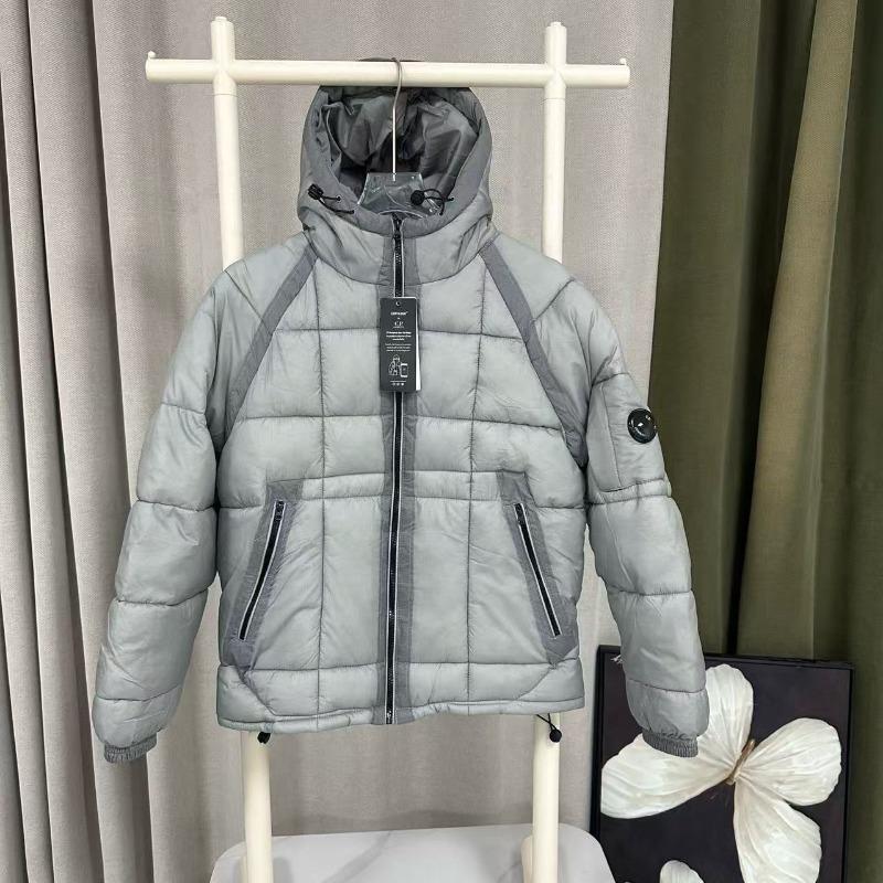 Outdoor Hooded Square Down Jacket Winter Warm Outer Jacket Hooded