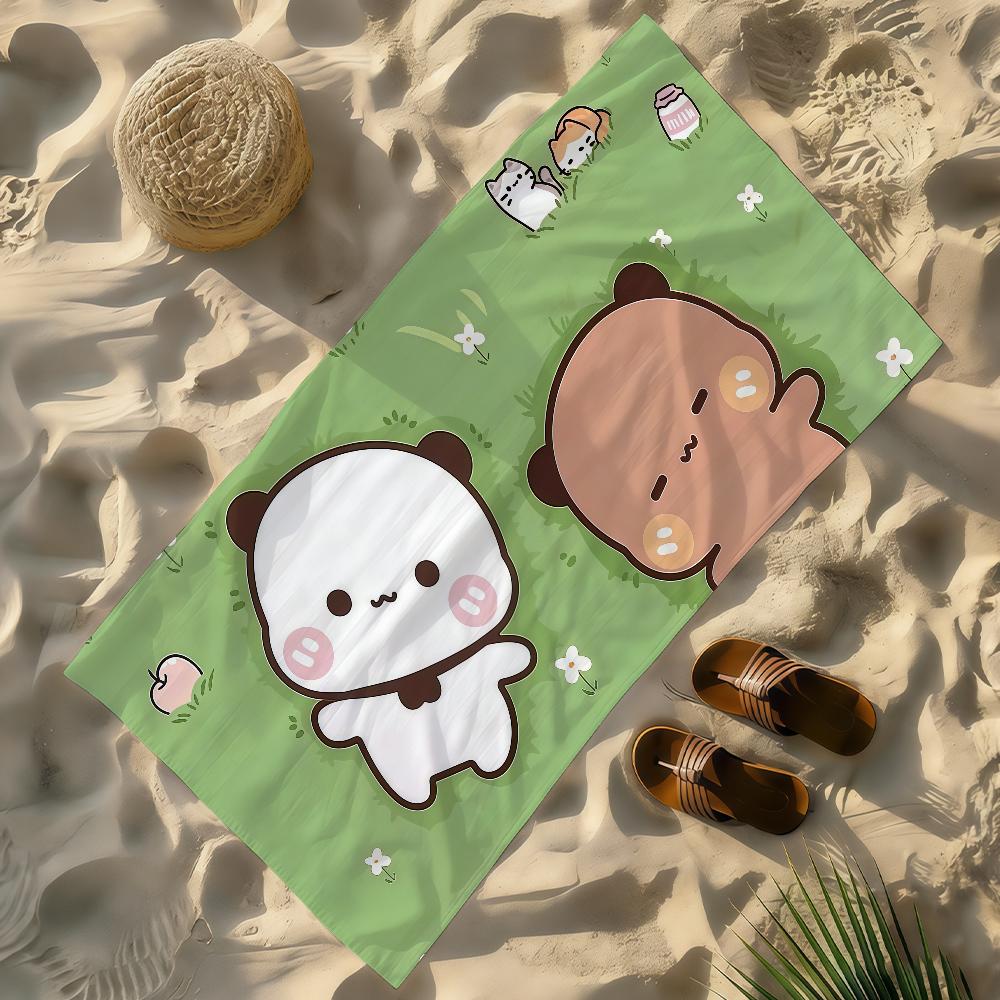 Cartoon BuBU Dudu Kawaii Towel Soft Lightweight Anti-Sand Large Beach Towel Quick-Drying Bath Sports Family