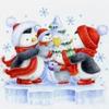 Full Round Drill 5d Diamond Embroidery Cartoon Santa Claus DIY Diamond Painting Snowman Christmas Gift Mosaic Cross Stitch Kit