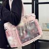 Baji Aufbewahrungstasche Japanischer Stil Ita Tasche Große Kapazität Süß Y2k Tragetasche Transparent Idol Anime Merchandise Display Paket