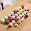 8 Colors Mini Tea Box Glazed Ceramic Jar Storage Boxes Pottery Airtight Coffee Kitchen Food Pots Ointment