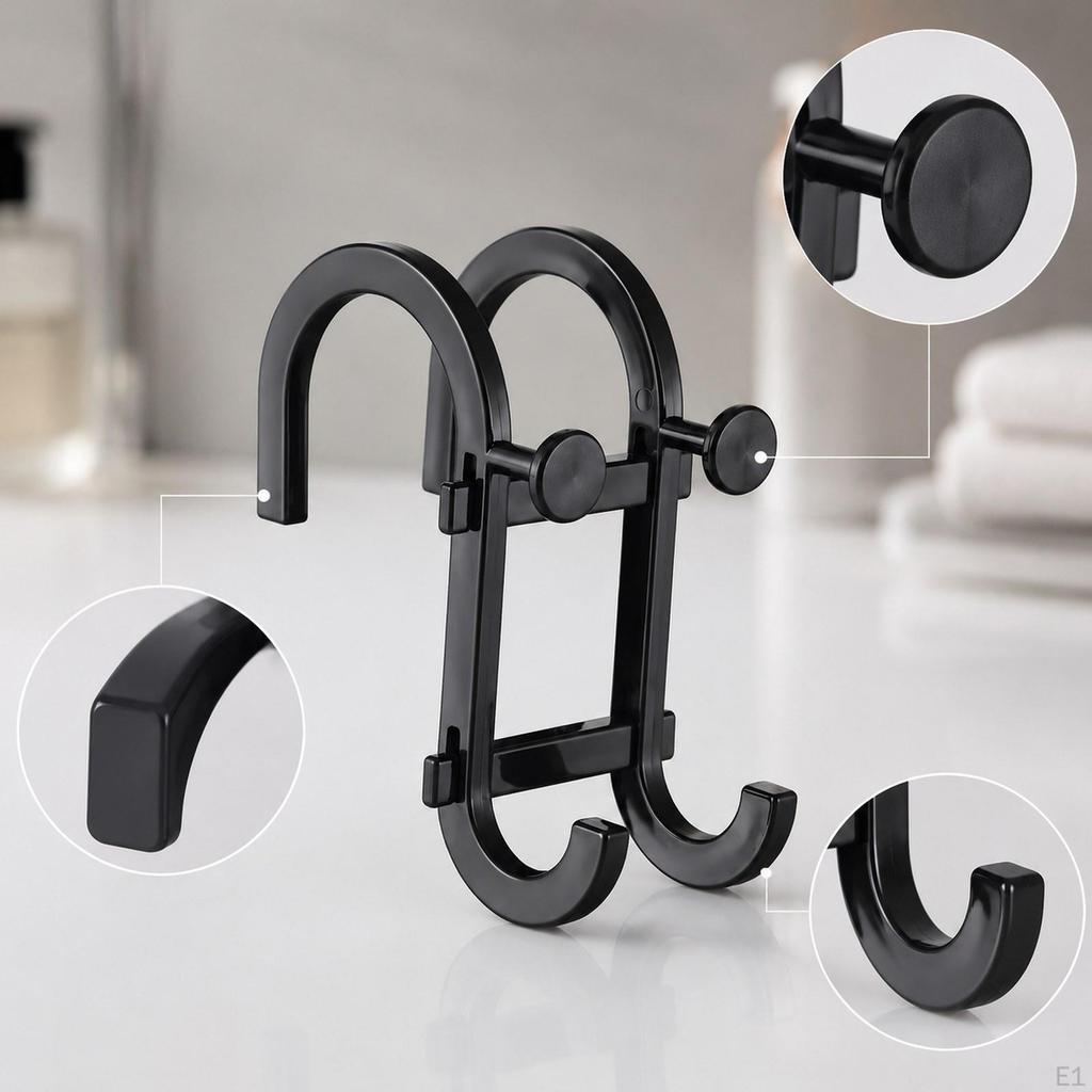 12 Pieces over The Door Towel Hook Multipurpose Hanging Shower Holder Hooks for Frameless