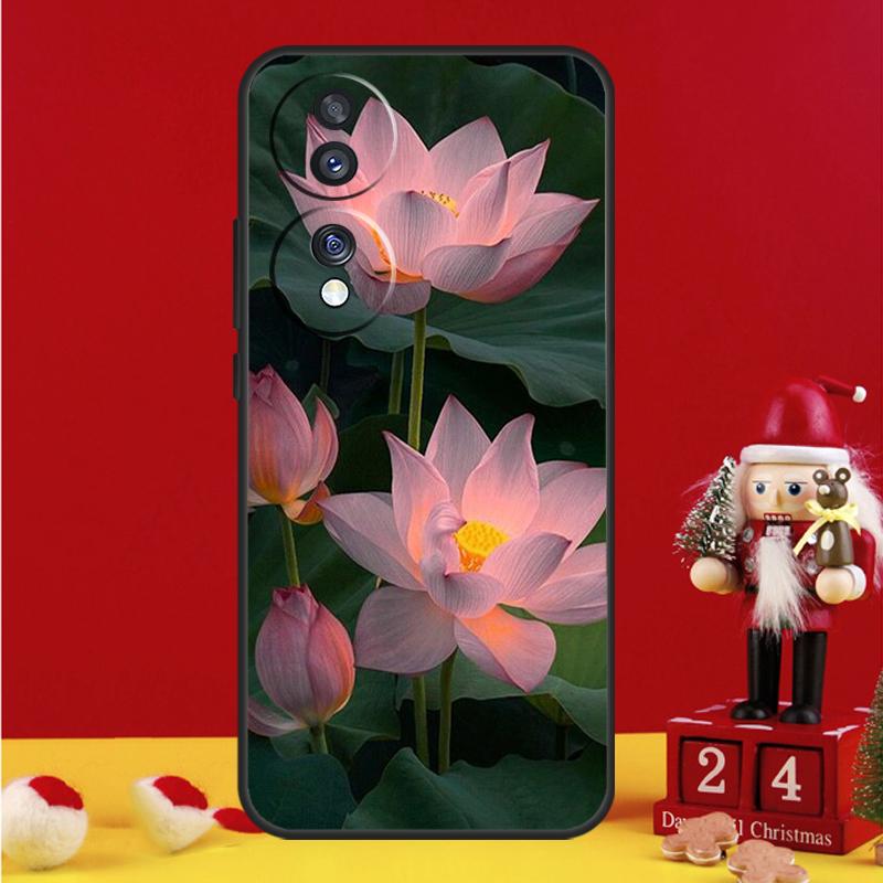 Flower Lotus Case For Honor Magic 8 6 7 Lite Honor X9d X9c X9b X9a X8b X8c Win 50 70 90 200 400 Pro Cover