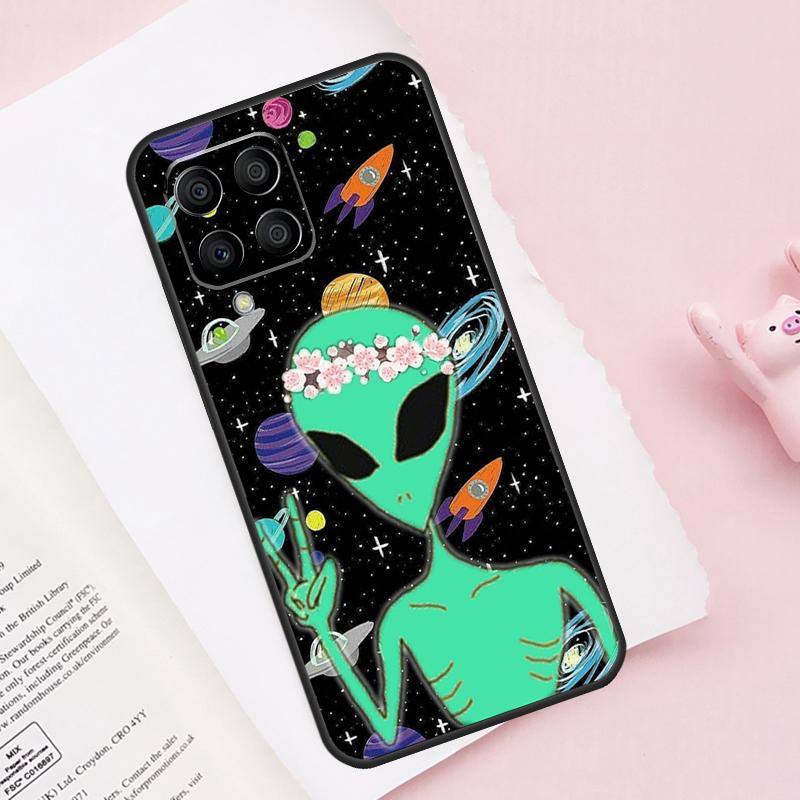 Aesthetics Cartoon Alien Space For Samsung Galaxy M54 M34 M14 M53 M33 M13 M12 M32 M52 M20 M15 M55 M21 M51 M31s M30s Case