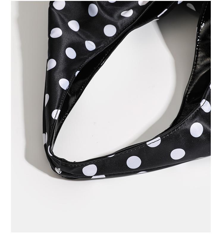 Korean Style Polka Dot Canvas Tote: Literary Shoulder Bag for Female Students