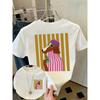 Animal Simple Women's Printed Top Casual Pure Cotton Versatile T-Shirts Women’s
