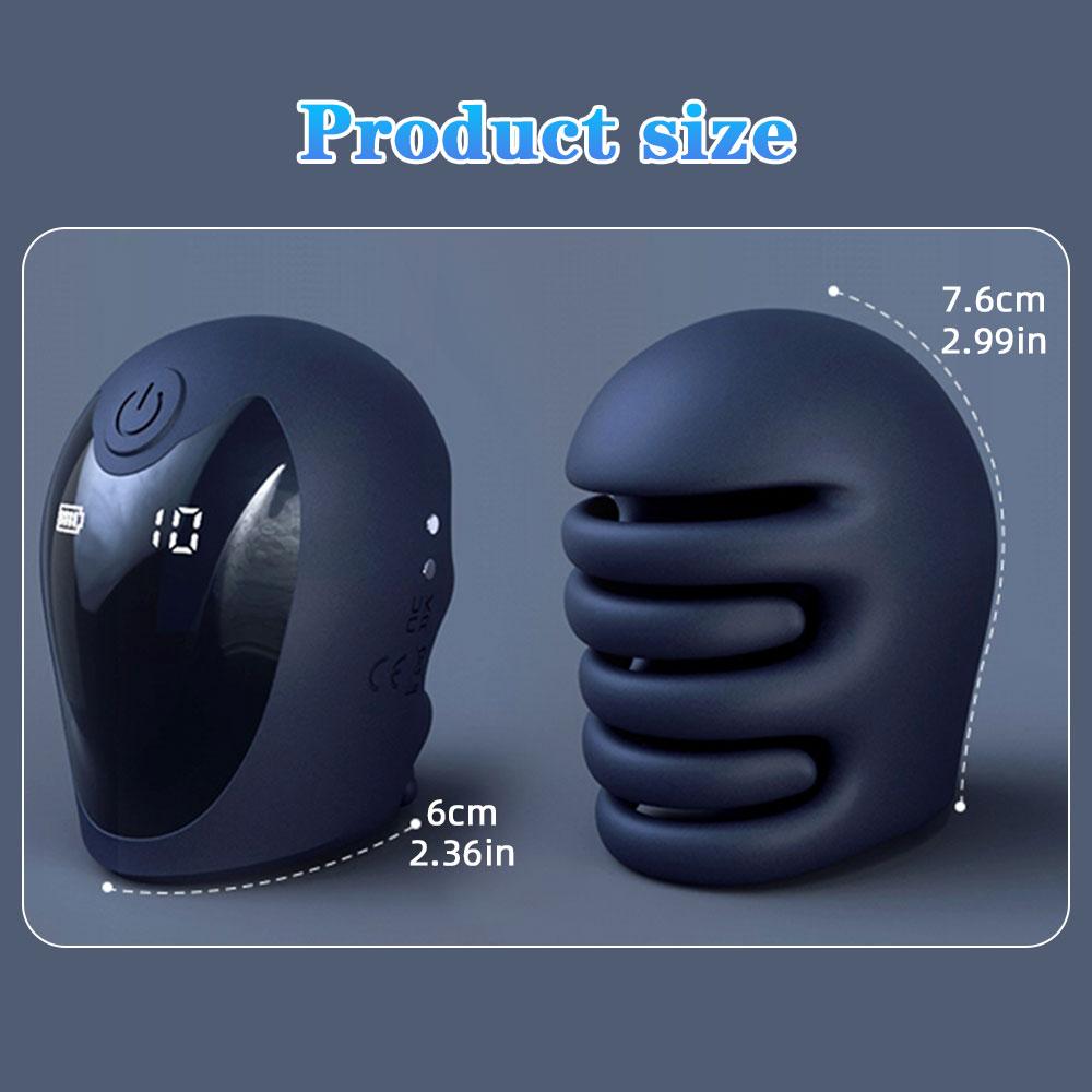 Jucării Sexuale Antrenament Penis Vibrator Bărbați Stimulator Masaj Gland pentru Întârzierea Ejaculării Masturbator Masculin cu Ciupire de Degete 18+