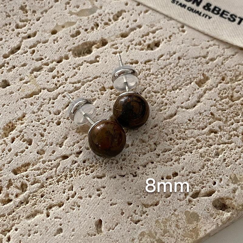 Geometriske ovale øredobber med stift, vridd kantdesign, premium følelse øredobber, middelalderske vintage franske retro øredobber