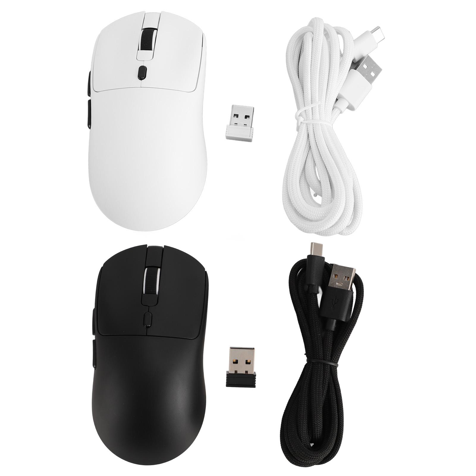 

Беспроводная игровая мышь 3 режима 7 кнопок программируемая TTC Micro Motion 12000 точек на дюйм легкая эргономичная White