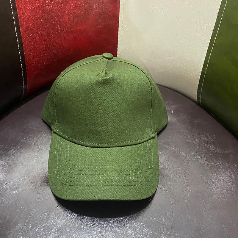 Unisex Solid Color Cotton Five-Panel Baseball Cap – Trendy, Casual, and Versatile.