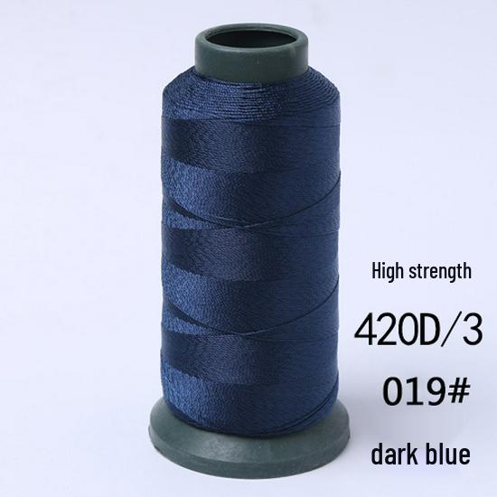 High-Strength Colored 420D Leather & Nylon Thread - Mercerized, Thick, Smooth, 3-Ply Canvas Sewing Thread - Free Shipping