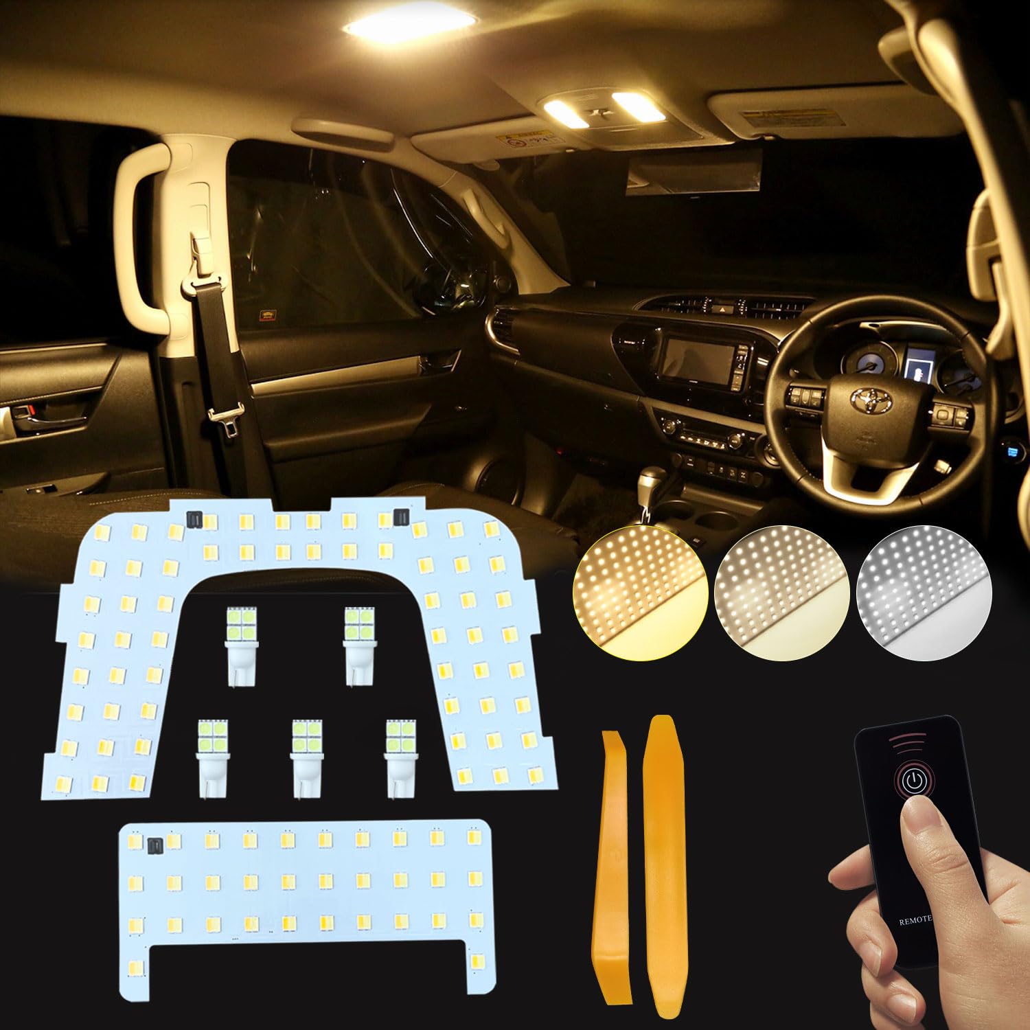 

Prius 50 Series LED Room Lamp Set, 3 Color Switching, Custom for Prius 50