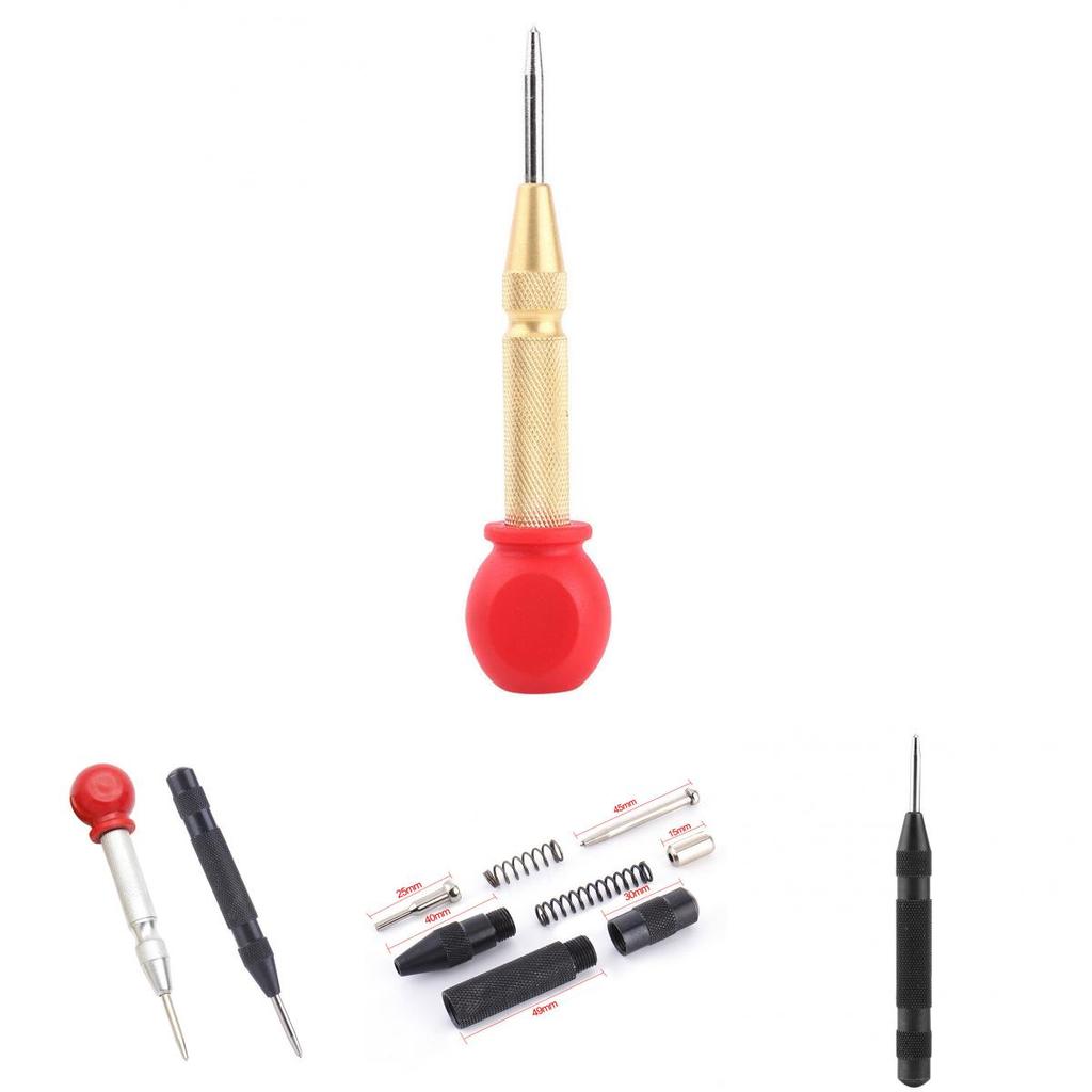 Premium Automatic Center Punch Spring Load Chrome Rivet Screw Tool For Precise Marking