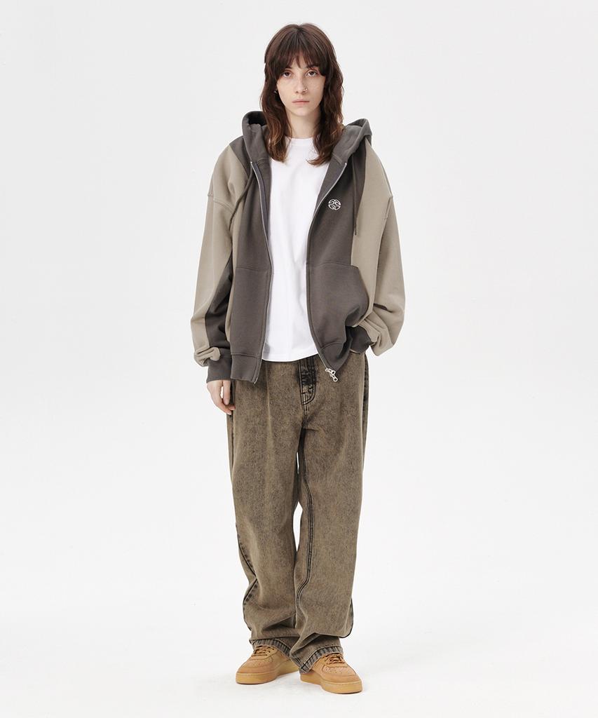 Mahagrid Eclipse Logo Hood Zip-Up Khaki(Mg2Esmm412A)
