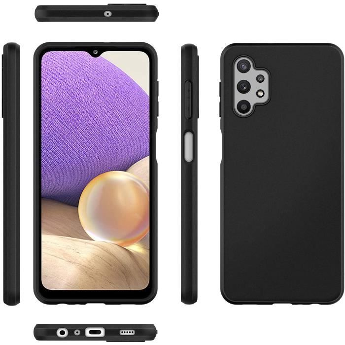 Coque souple - Toproduits® - Samsung Galaxy A32 5G - Silicone Noir - Protection optimale - Installation rapide