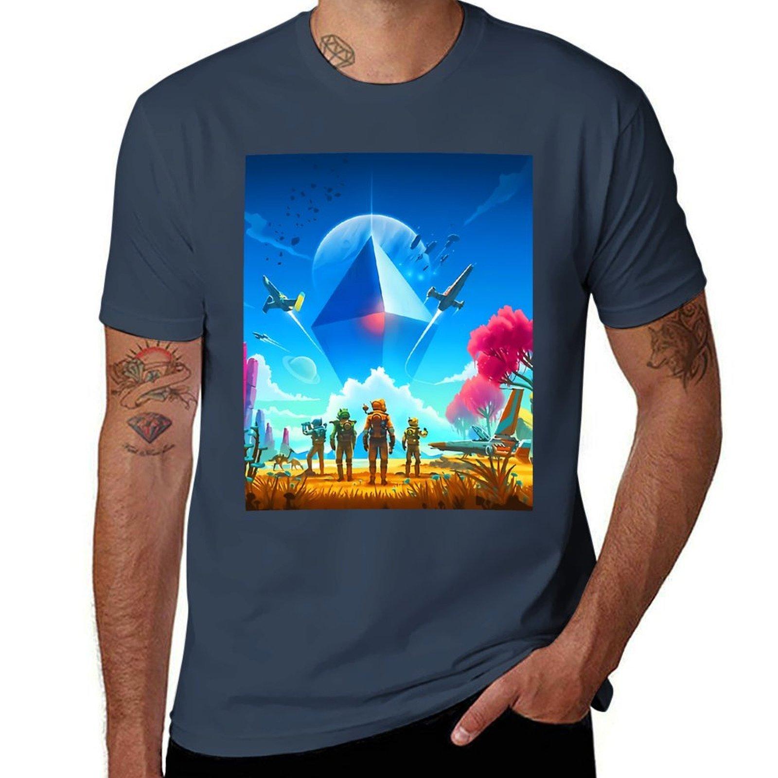 No Mans Sky TShirt Simple Print Design TShirt S