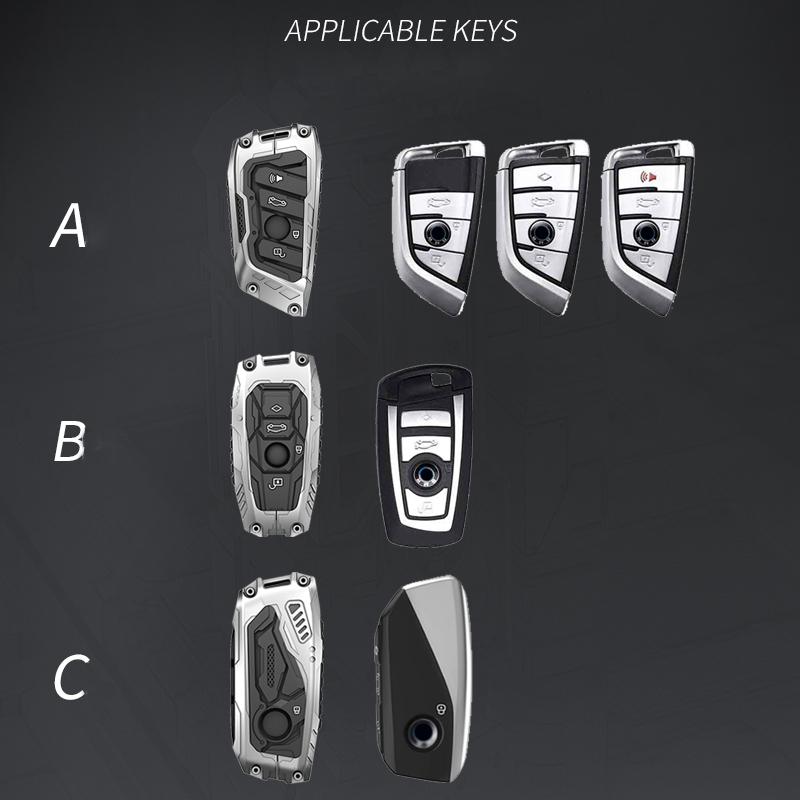 Galvanized Alloy Silicone Splicing Car Key Cover Case For BMW X1 X3 X4 X5 F15 X6 F16 G30 7 Series G11 F48 F39 520 525 F30 118i